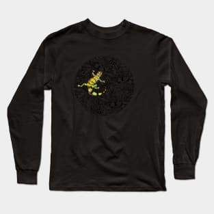 Lizard Tessellation Yellow Long Sleeve T-Shirt